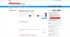 Desktop Screenshot of pharmaalljobs.com